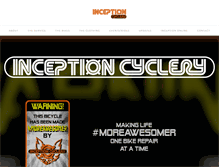 Tablet Screenshot of inceptioncyclery.com